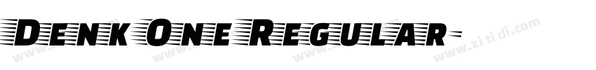 Denk One Regular字体转换